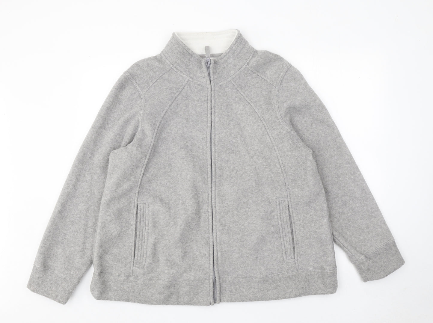 Bonmarché Womens Grey Jacket Size L Zip
