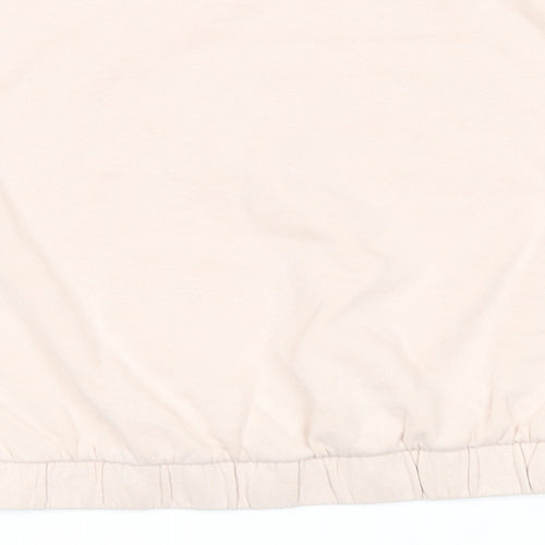 H&M Girls Pink Cotton Pullover Sweatshirt Size 11-12 Years Pullover - Happy Future Make Your Own Magic