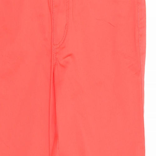Street One Womens Red Cotton Straight Jeans Size 6 Regular Zip