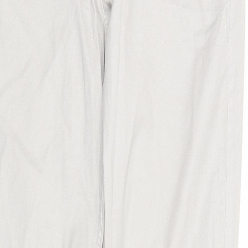 Joker Womens Grey Cotton Trousers Size 30 in Regular Zip
