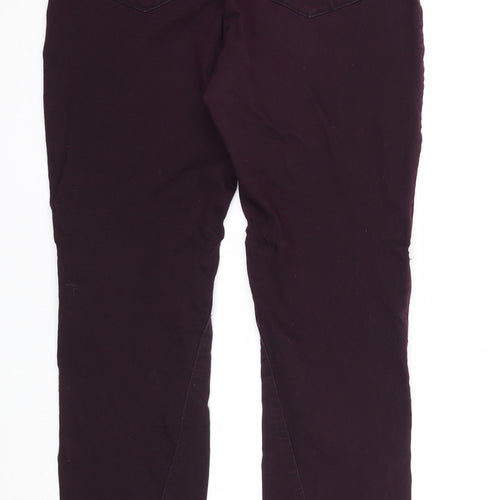 Dex Womens Purple Cotton Straight Jeans Size 31 in Regular Zip