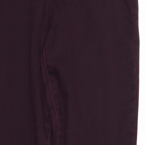 Dex Womens Purple Cotton Straight Jeans Size 31 in Regular Zip