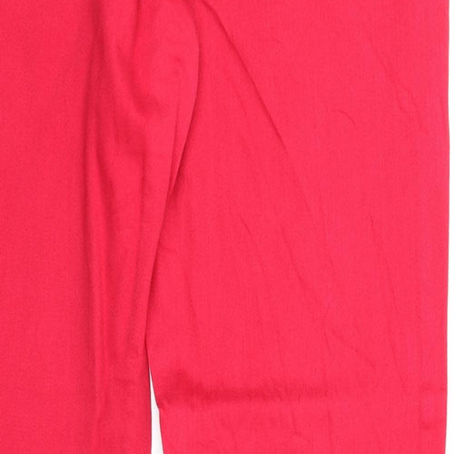 NEXT Womens Pink Cotton Straight Jeans Size 12 Regular Zip