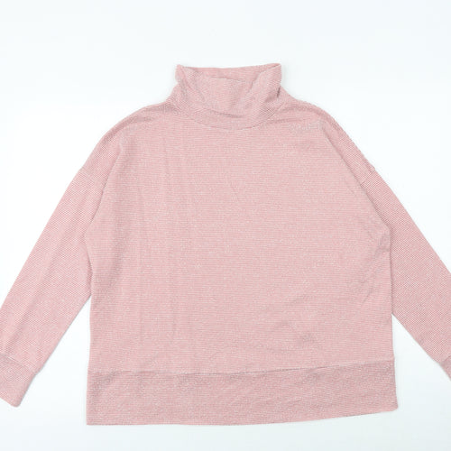 M&Co Womens Pink Viscose Pullover Sweatshirt Size 12 Pullover