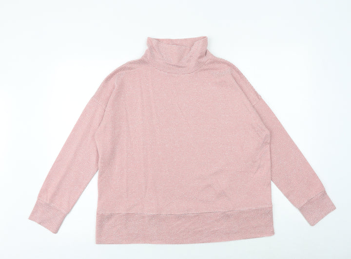 M&Co Womens Pink Viscose Pullover Sweatshirt Size 12 Pullover