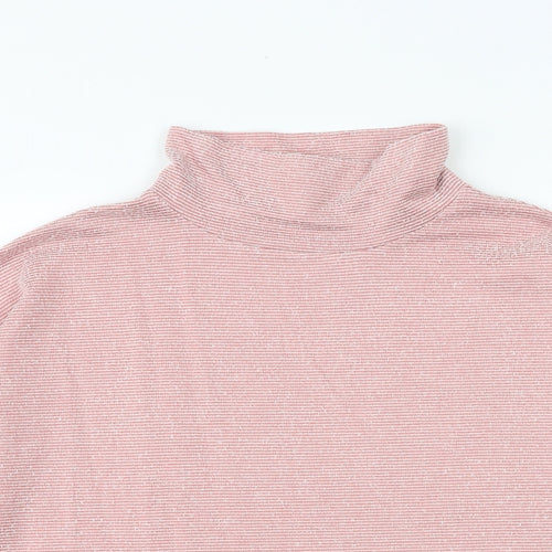 M&Co Womens Pink Viscose Pullover Sweatshirt Size 12 Pullover