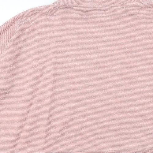 M&Co Womens Pink Viscose Pullover Sweatshirt Size 12 Pullover