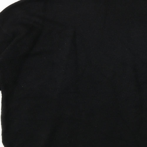 Bershka Womens Black Round Neck Polyester Pullover Jumper Size S