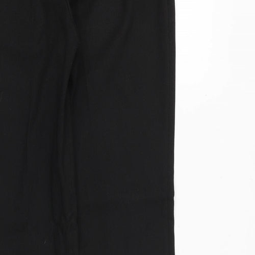 NEXT Womens Black Polyester Dress Pants Trousers Size 10 Regular Zip