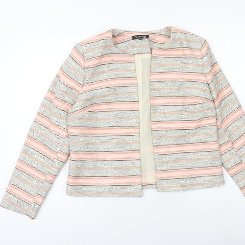 Bonmarché Womens Pink Geometric Jacket Blazer Size L