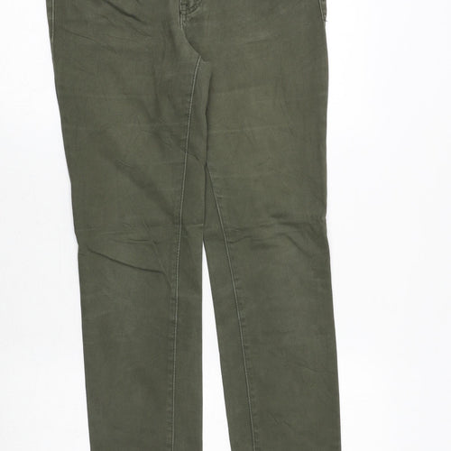 Osika Jeans Womens Green Cotton Straight Jeans Size 32 in Regular Zip