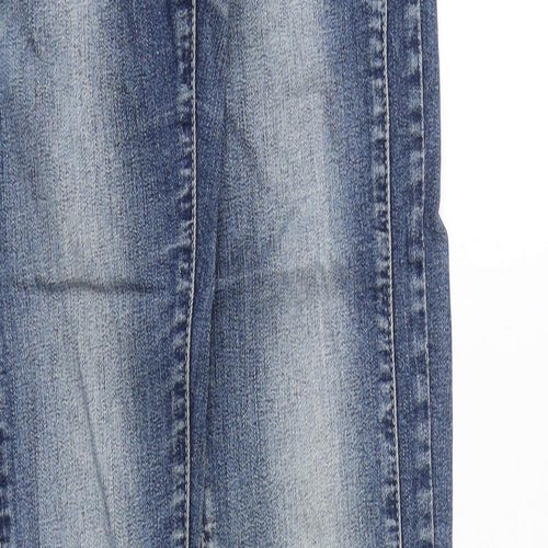 slivillim Womens Blue Cotton Skinny Jeans Size 8 Regular Zip