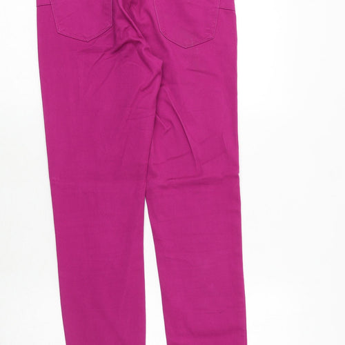 YES YES Womens Pink Cotton Skinny Jeans Size 10 Regular Zip