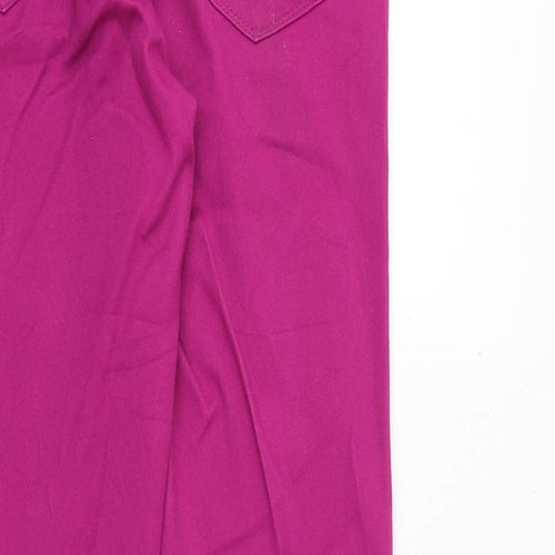 YES YES Womens Pink Cotton Skinny Jeans Size 10 Regular Zip