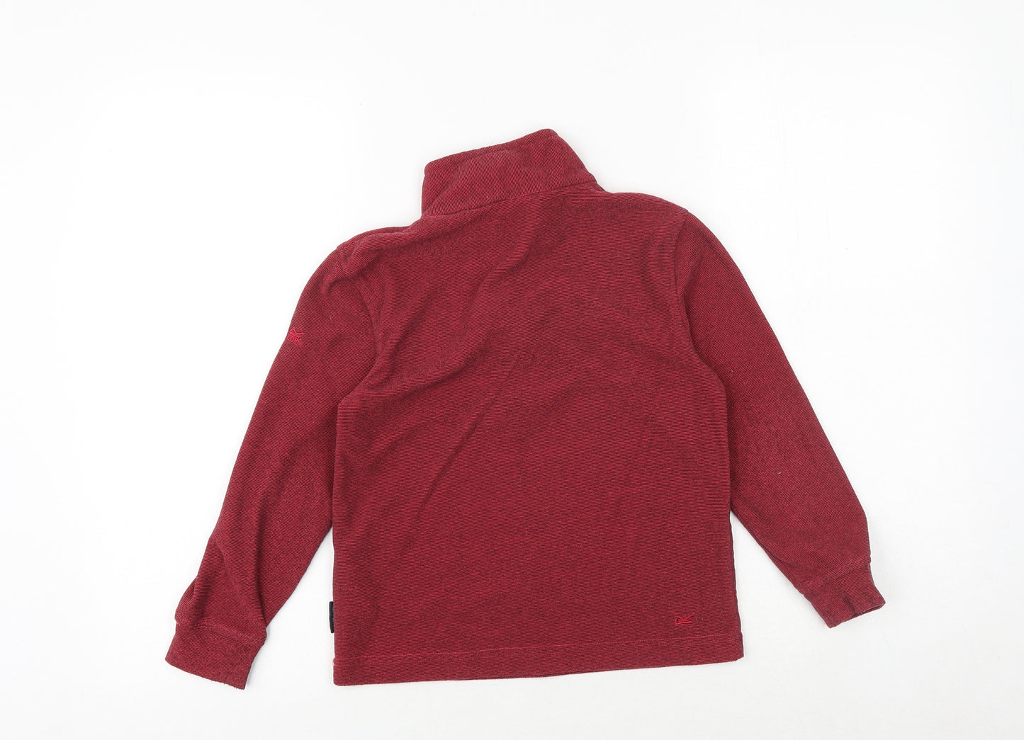 Regatta Boys Red Geometric Polyester Pullover Sweatshirt Size 7-8 Years Zip
