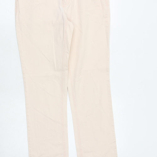 Mac Womens Pink Cotton Straight Jeans Size 30 in Regular Zip