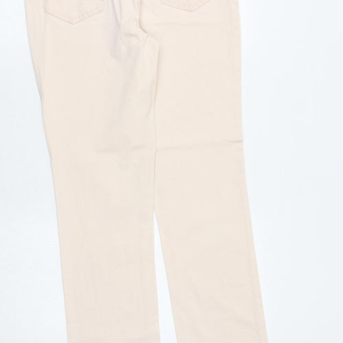 Mac Womens Pink Cotton Straight Jeans Size 30 in Regular Zip