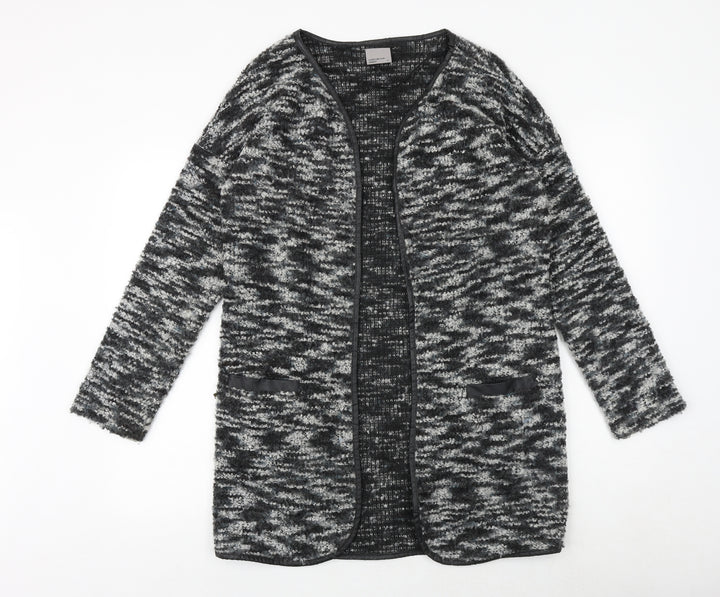 VERO MODA Womens Black V-Neck Acrylic Cardigan Jumper Size M