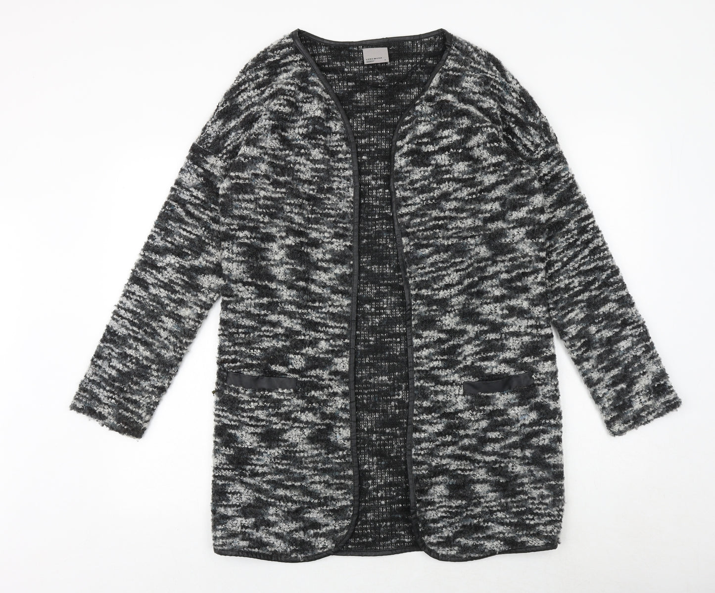 VERO MODA Womens Black V-Neck Acrylic Cardigan Jumper Size M