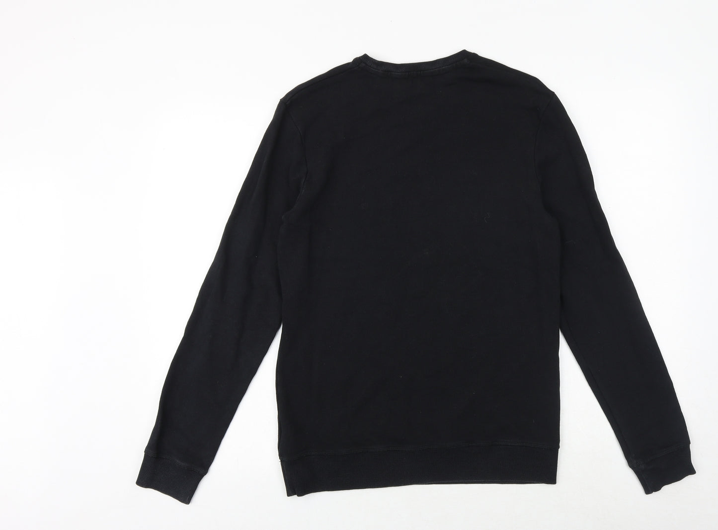 NEXT Mens Black Chlorofibre Pullover Sweatshirt Size S - If Lost Return To Babe