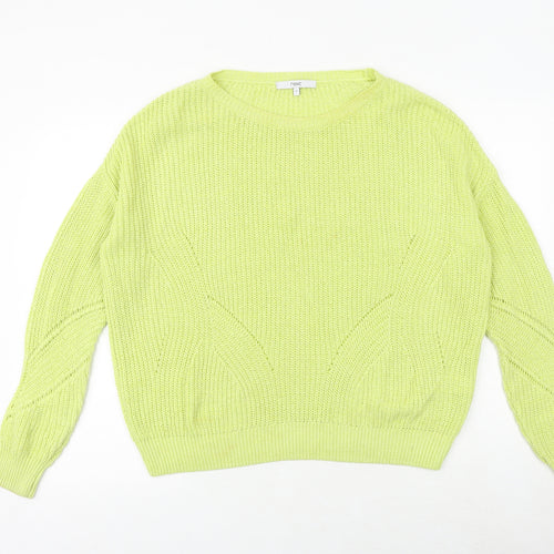 NEXT Womens Green Round Neck Acrylic Pullover Jumper Size S