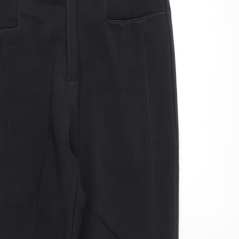 Bearun Womens Black Polyester Chino Trousers Size S Regular Zip
