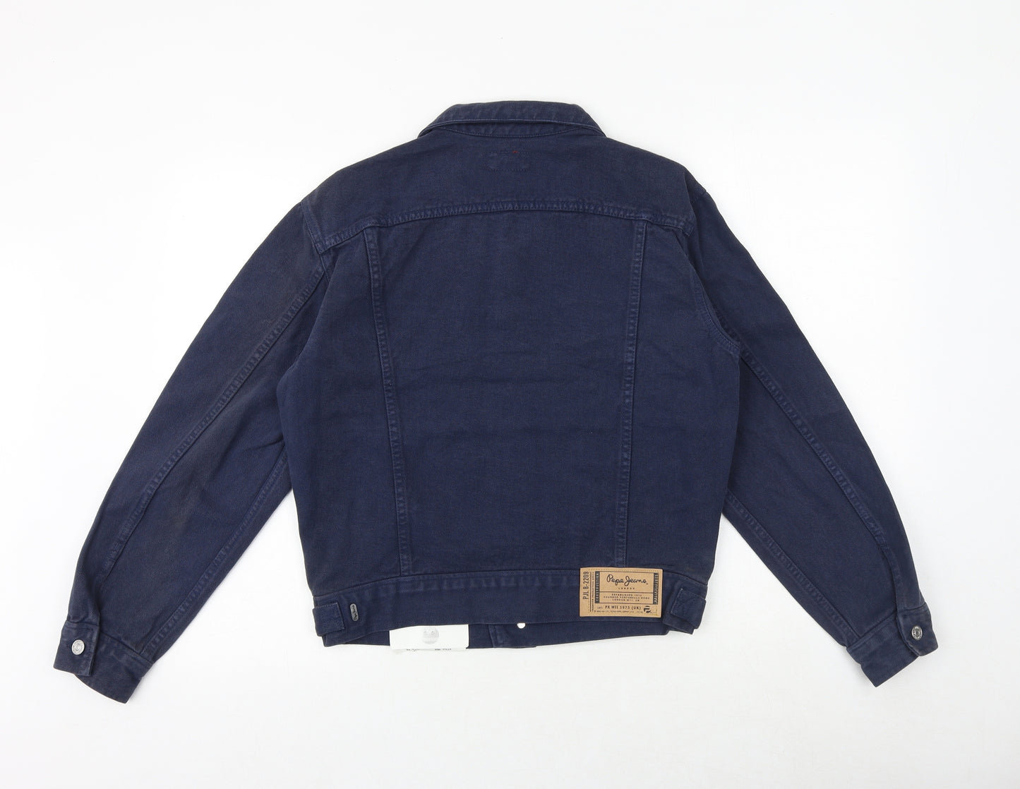 Pepe Jeans Mens Blue Jacket Size XS Button