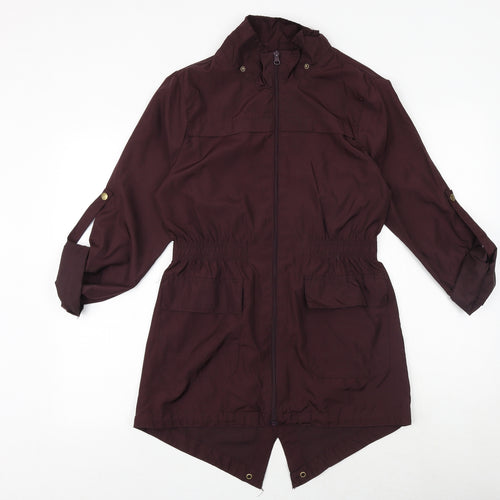 Brave Soul Womens Purple Jacket Size S Zip