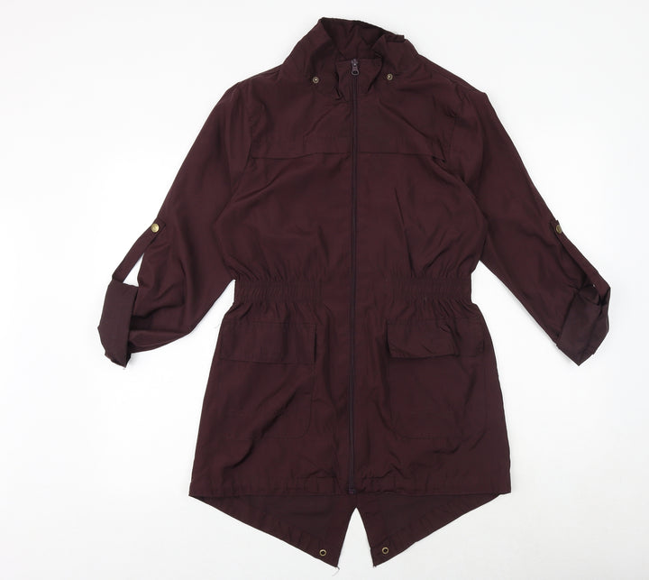 Brave Soul Womens Purple Jacket Size S Zip