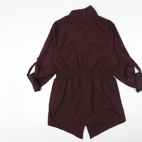Brave Soul Womens Purple Jacket Size S Zip