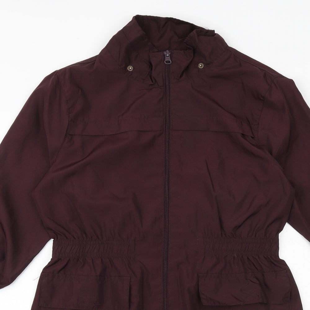 Brave Soul Womens Purple Jacket Size S Zip
