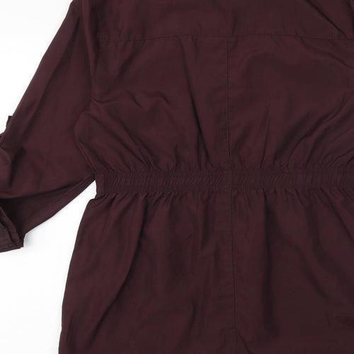 Brave Soul Womens Purple Jacket Size S Zip