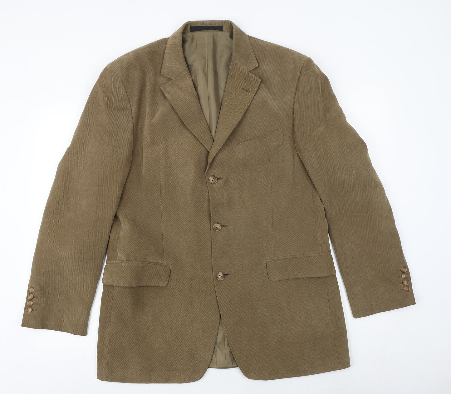 Marks and Spencer Mens Brown Polyester Jacket Blazer Size 40 Regular