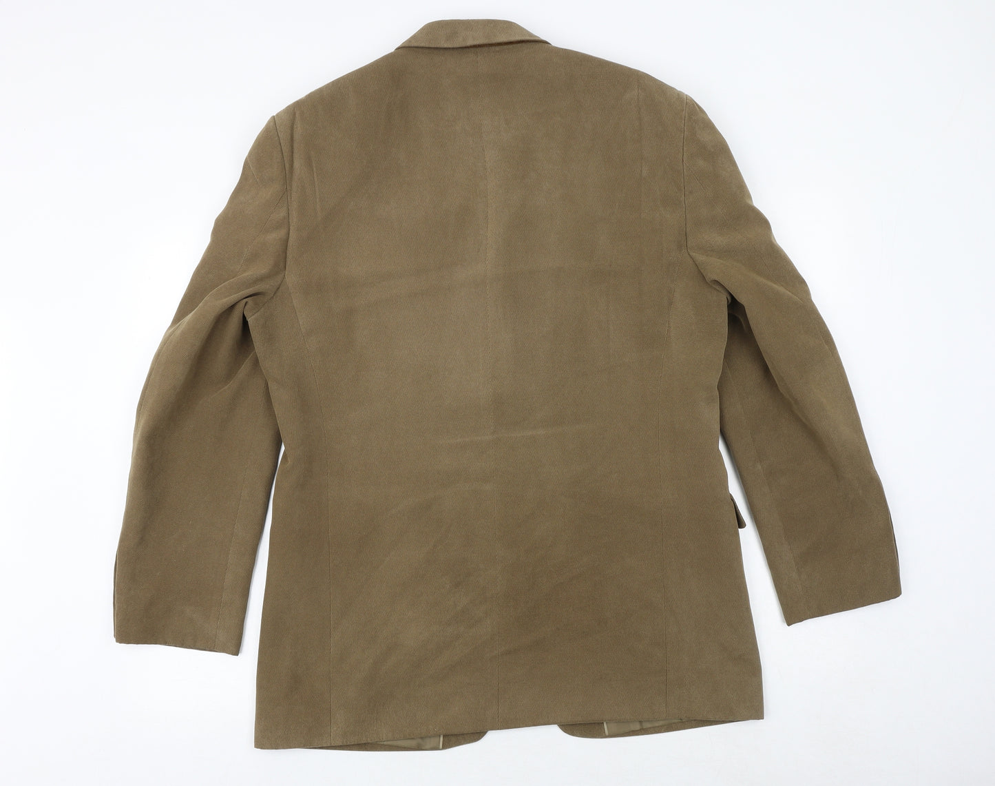 Marks and Spencer Mens Brown Polyester Jacket Blazer Size 40 Regular
