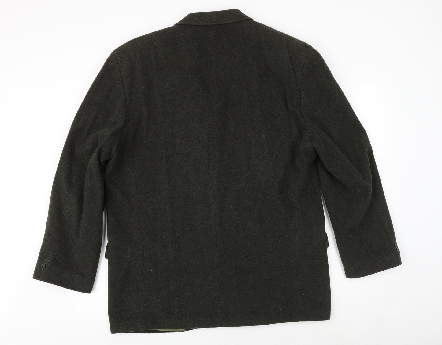 Burtons Mens Green Acrylic Jacket Blazer Size 42 Regular