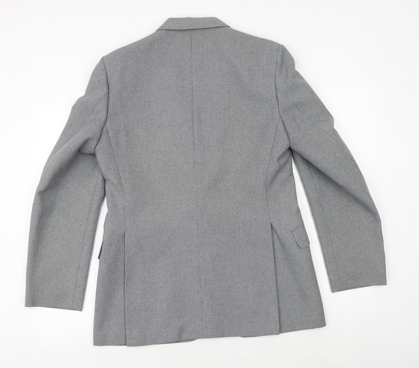 C&A Mens Grey Nylon Jacket Suit Jacket Size 38 Regular