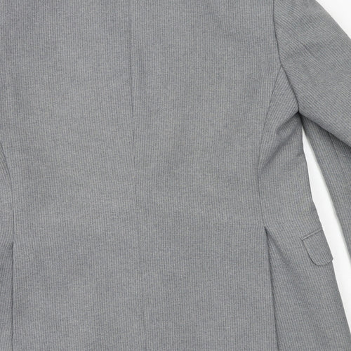 C&A Mens Grey Nylon Jacket Suit Jacket Size 38 Regular