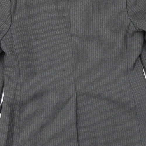 Spector Mens Grey Striped Wool Jacket Suit Jacket Size 42 Regular
