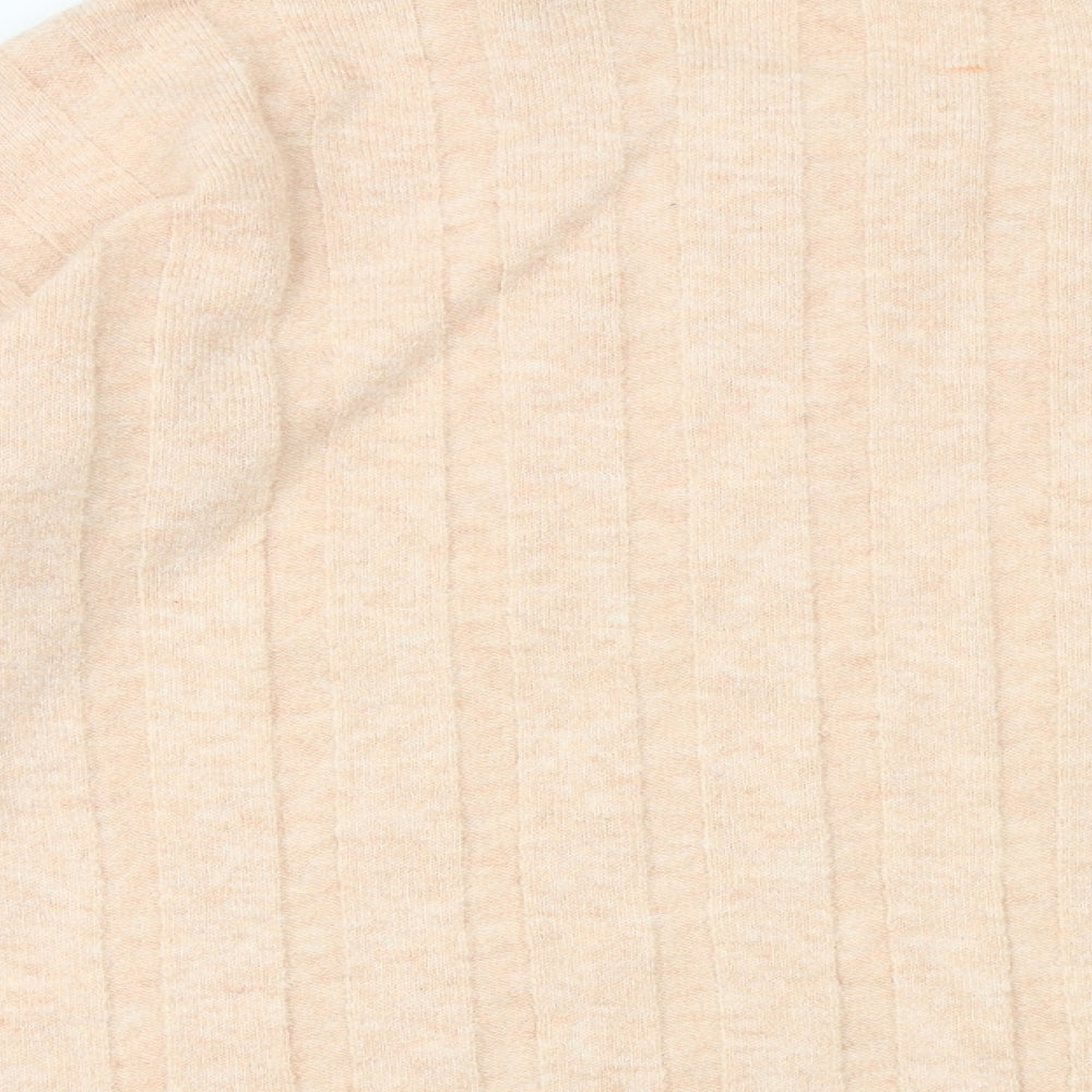 Marks and Spencer Womens Pink Round Neck Acrylic Pullover Jumper Size S