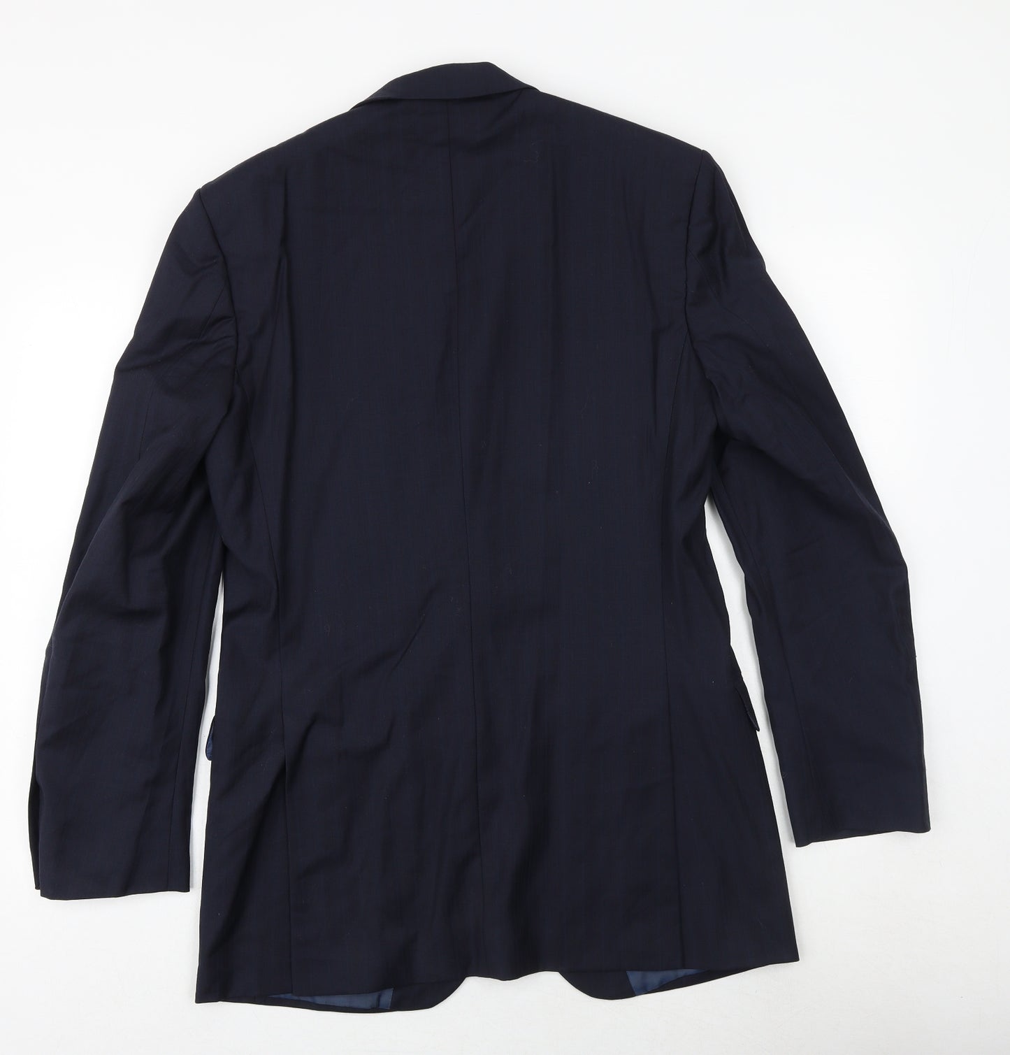 Marks and Spencer Mens Blue Polyester Jacket Suit Jacket Size 38 Regular