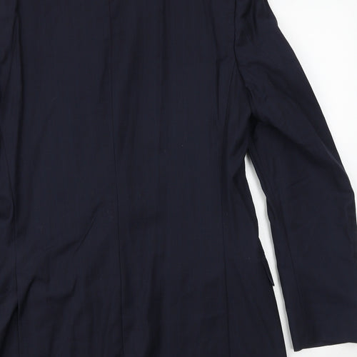 Marks and Spencer Mens Blue Polyester Jacket Suit Jacket Size 38 Regular