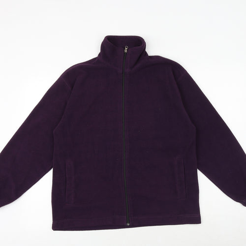 Johnwan Womens Purple Jacket Size M Zip