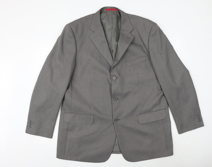 Taylor & Wright Mens Grey Polyester Jacket Suit Jacket Size 46 Regular