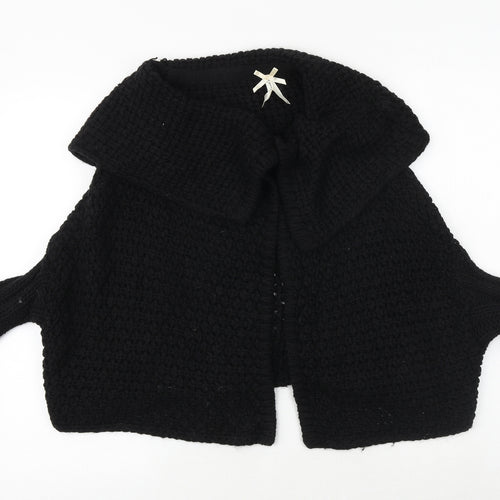 NEXT Womens Black V-Neck Acrylic Cardigan Jumper Size M