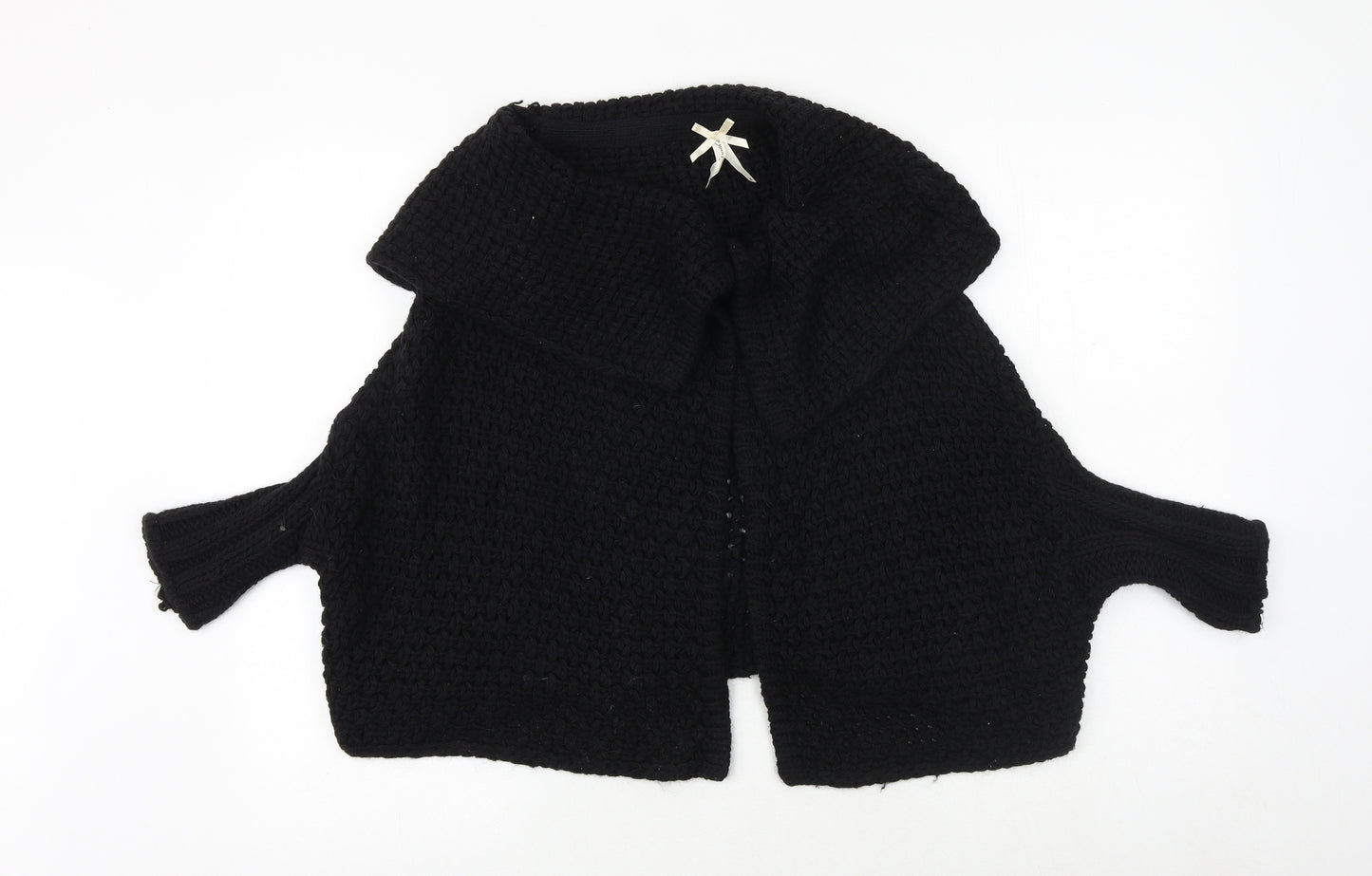 NEXT Womens Black V-Neck Acrylic Cardigan Jumper Size M