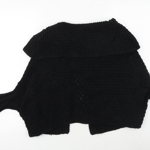 NEXT Womens Black V-Neck Acrylic Cardigan Jumper Size M