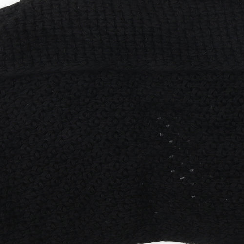 NEXT Womens Black V-Neck Acrylic Cardigan Jumper Size M