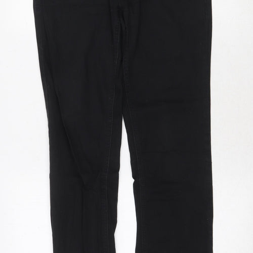 De. Corp Womens Black Cotton Straight Jeans Size 32 in Regular Zip