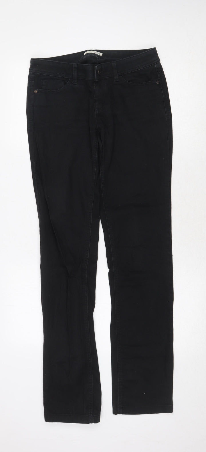 De. Corp Womens Black Cotton Straight Jeans Size 32 in Regular Zip