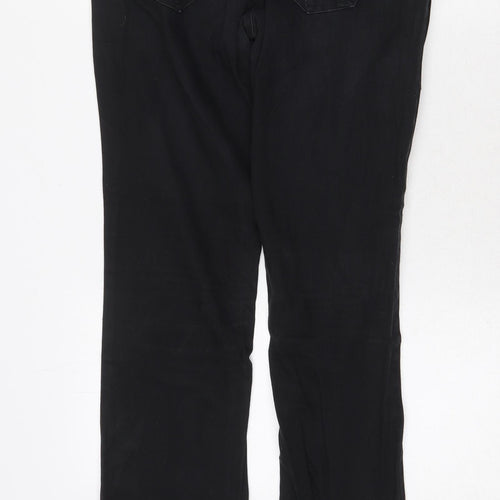 De. Corp Womens Black Cotton Straight Jeans Size 32 in Regular Zip
